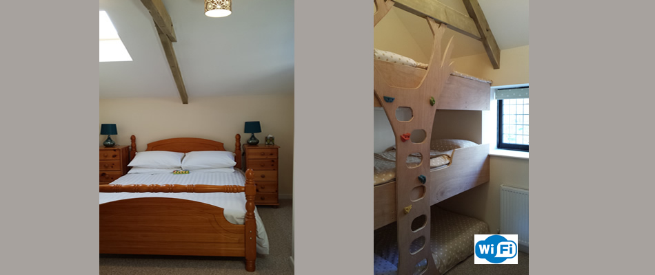 A couple of shots of the superb bedrooms in our holiday accommodation